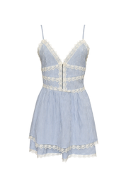 "Ulu Dress Blue + Ivory Dress White" - 10 aug