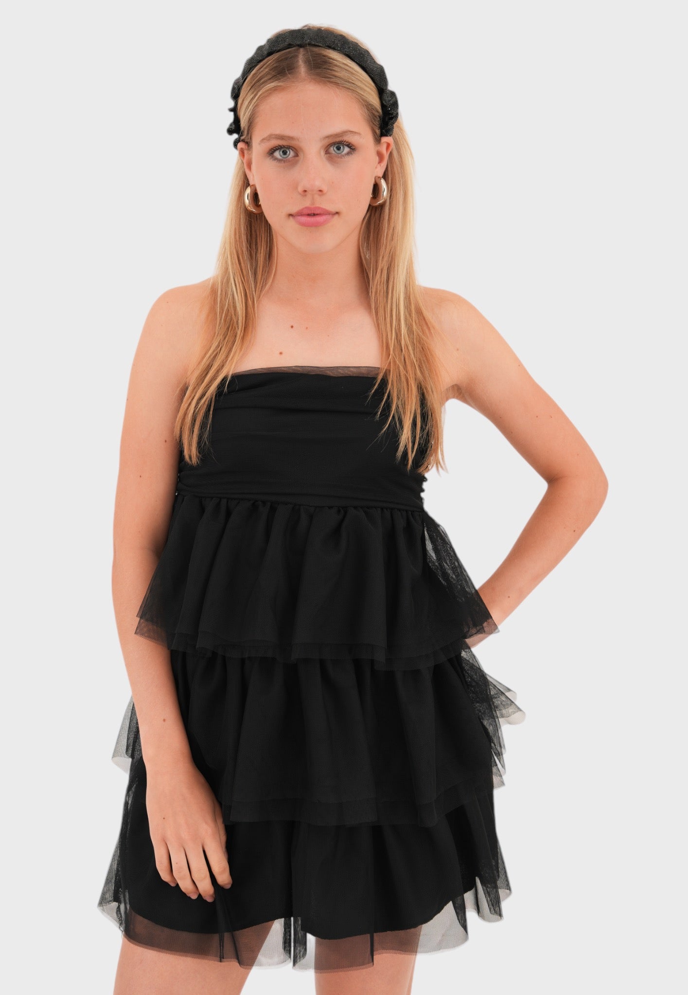 "Flowy" dress black