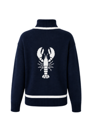 "Lobster cardigan” navy