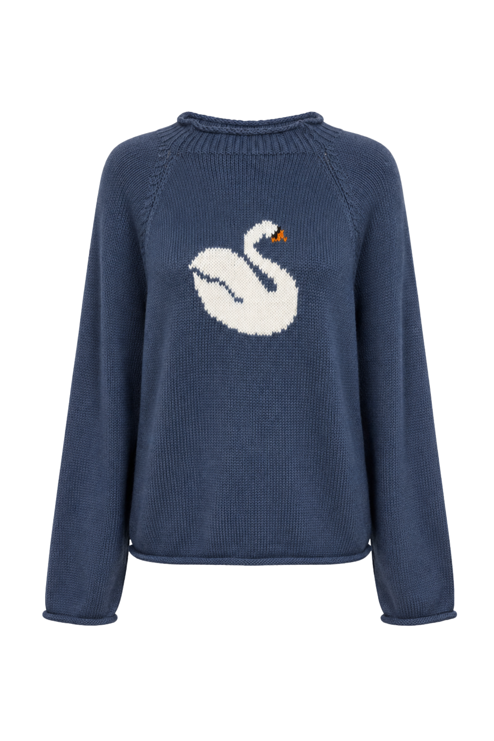 “Swan” sweater navy
