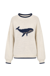 "Whale” sweater beige