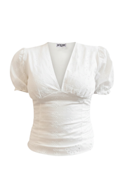 "Loua" top white