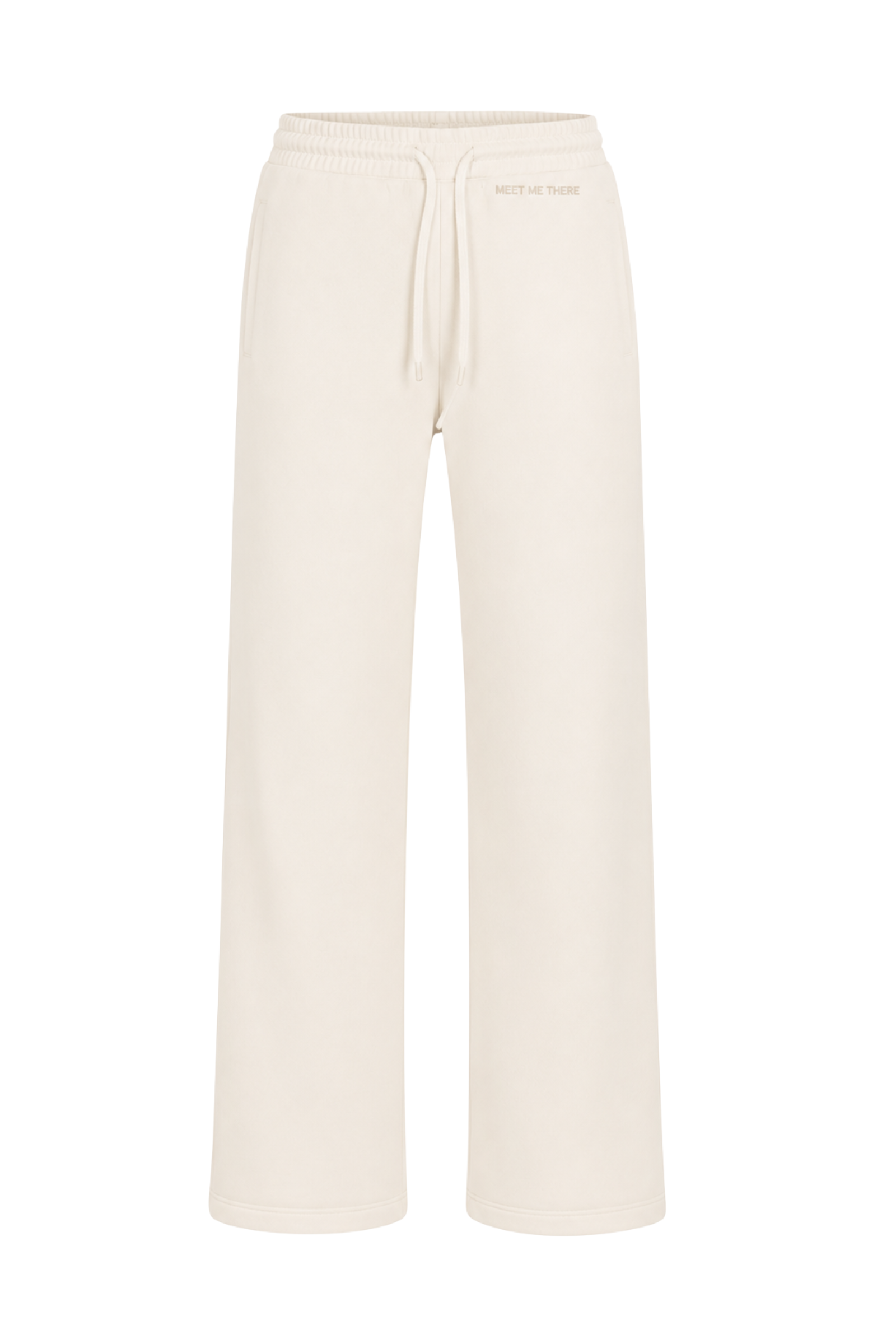 "MMT” pants cream