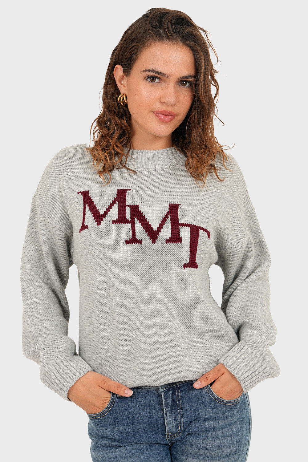 "MMT" sweater grey