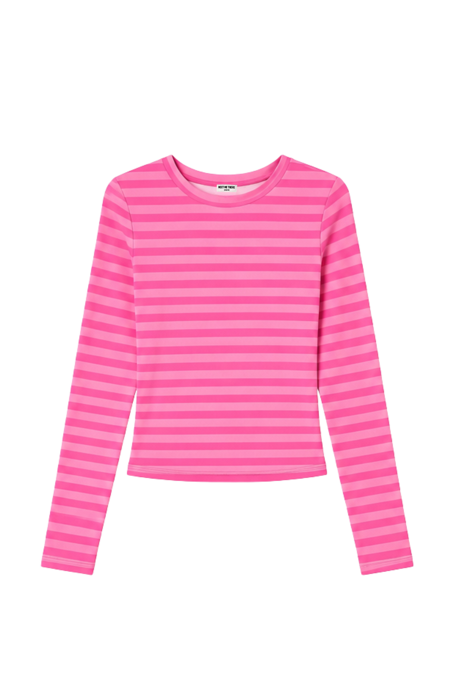 "Tessa” top striped pink