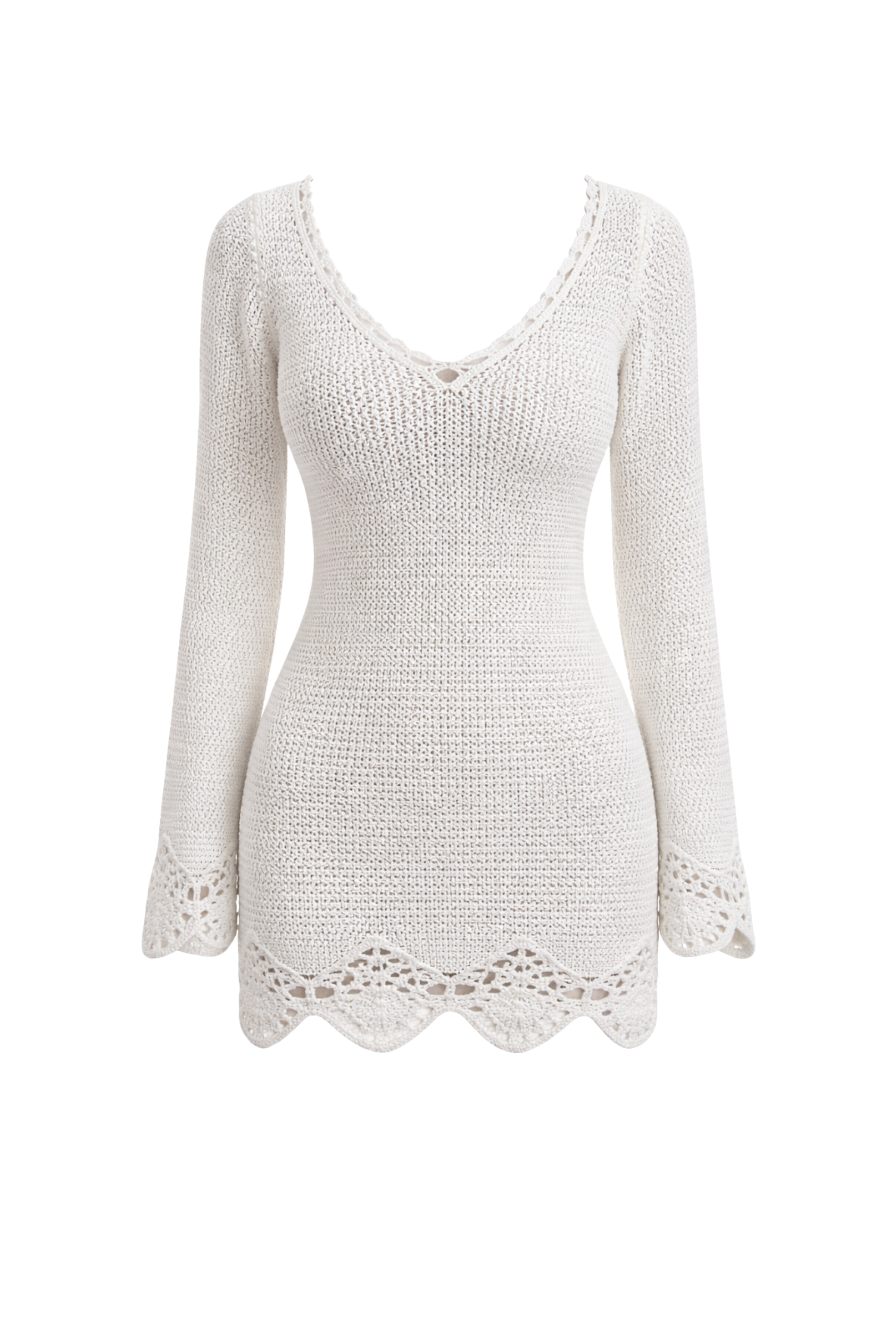 ella moss crochet dress Ella Moss Lime Green Yellow Crochet Lace SunDress Summer V-neck Dress M