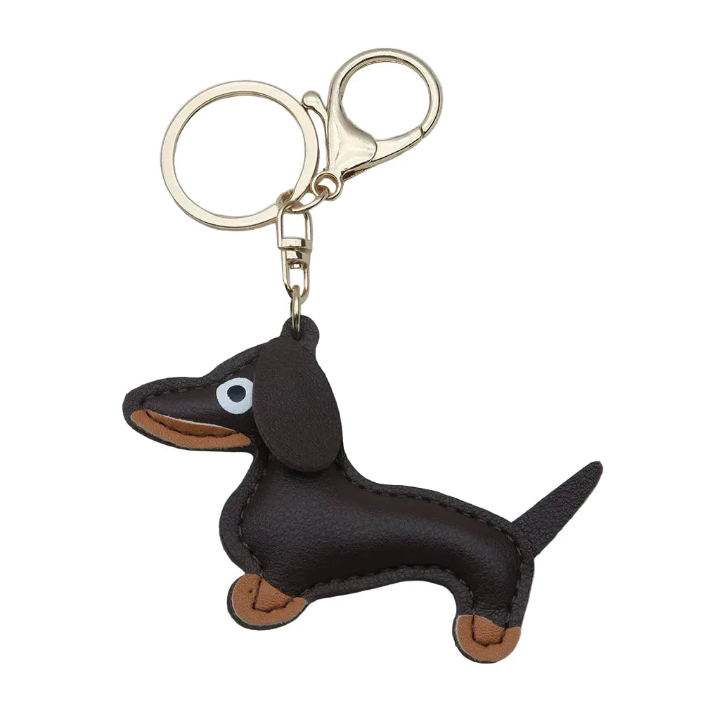"Sausage dog" bag chain brown