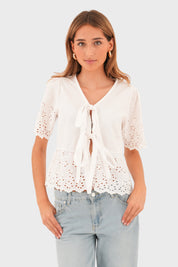 "Lily" blouse white