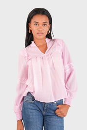 "Pink love" blouse