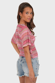 "Vida" pink top