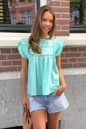 "Dreamy" Bluse türkis