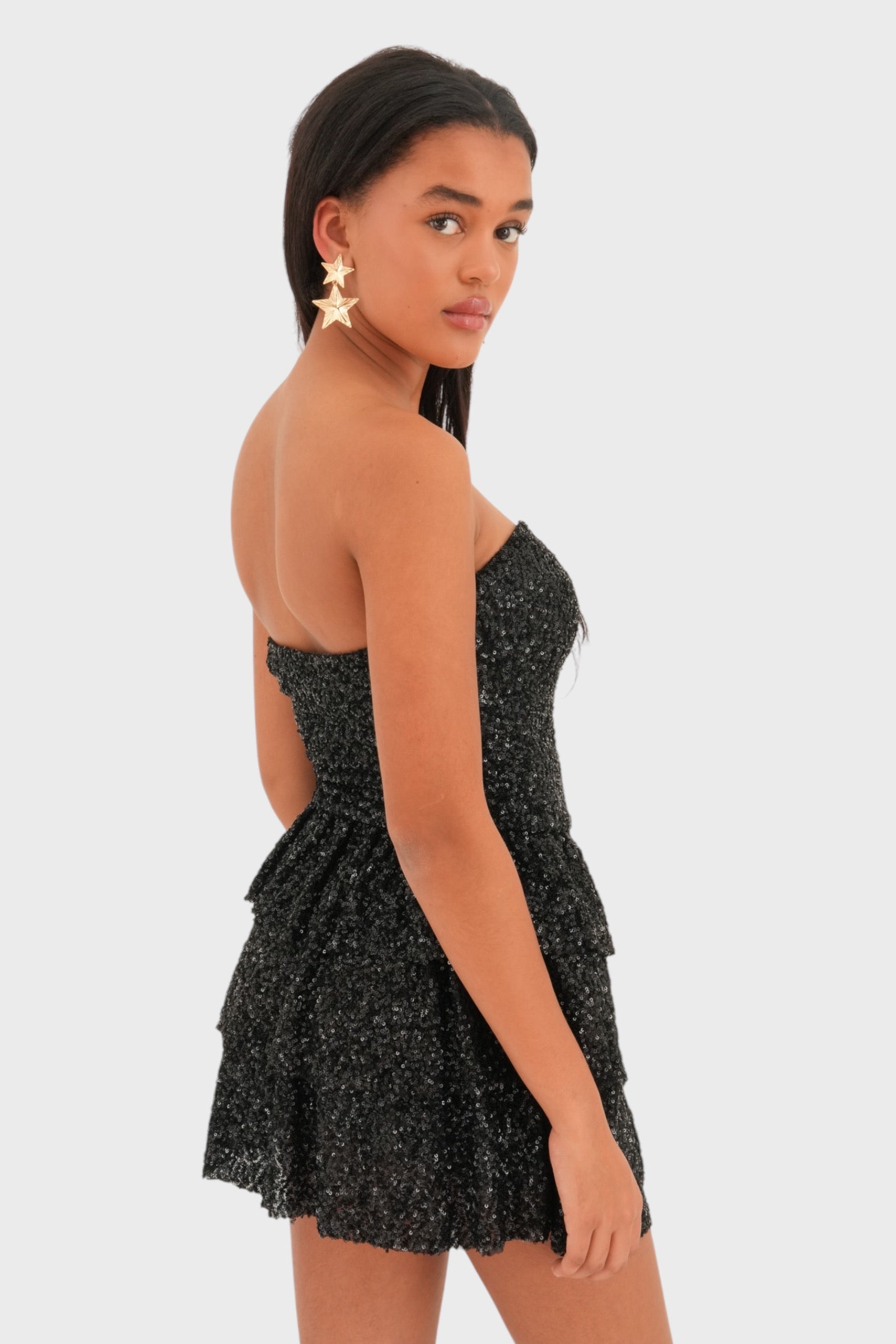 “Nightfall" dress black