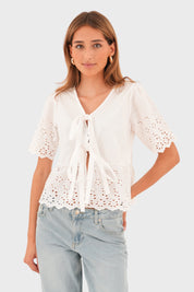 "Lily" blouse white