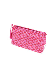 "Floral" pouch pink