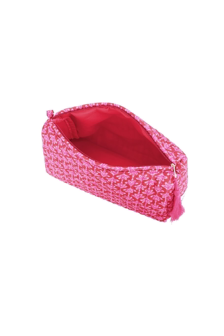 "Floral" pouch pink