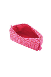 "Floral" pouch pink