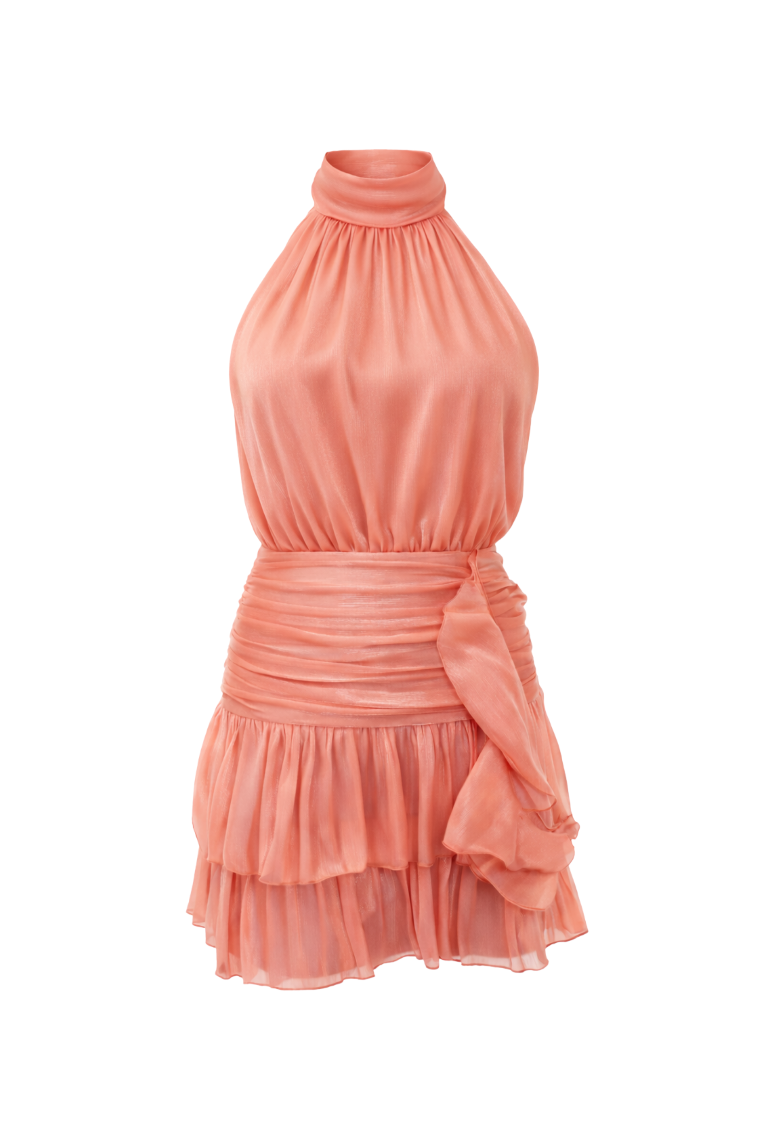 "Solene" dress coral