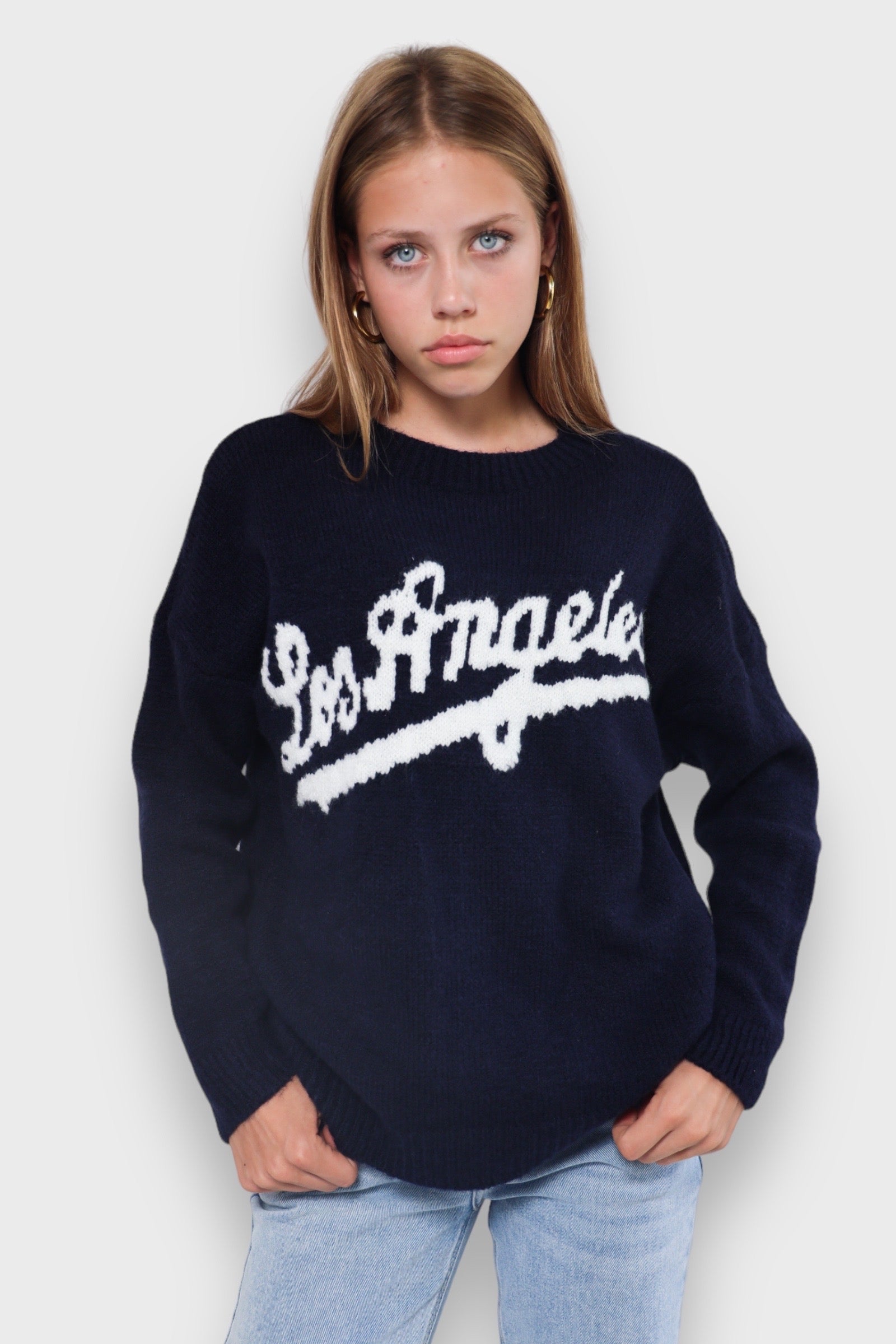 "LA" sweater navy 