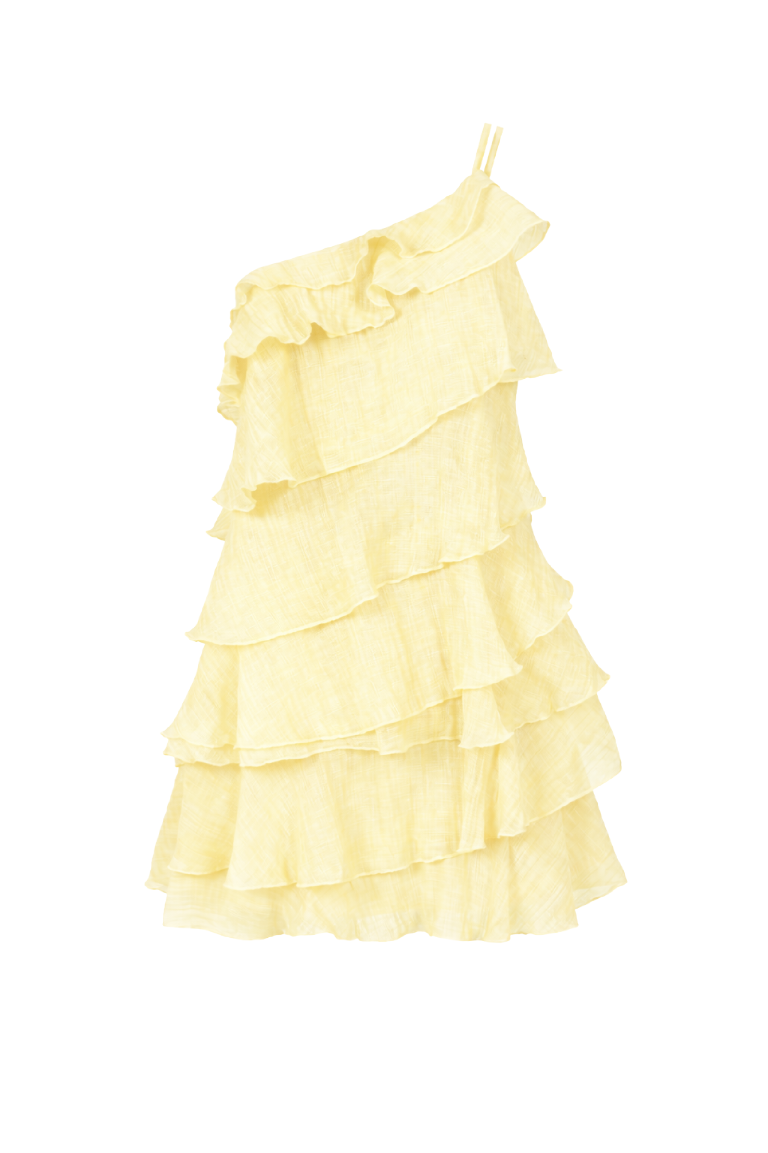 julie beans yellow dress The Julie Light Yellow Ruffle Midi Dress M 95% Polyester 5%Spandex Lining julie beans yellow dress Joyfolie