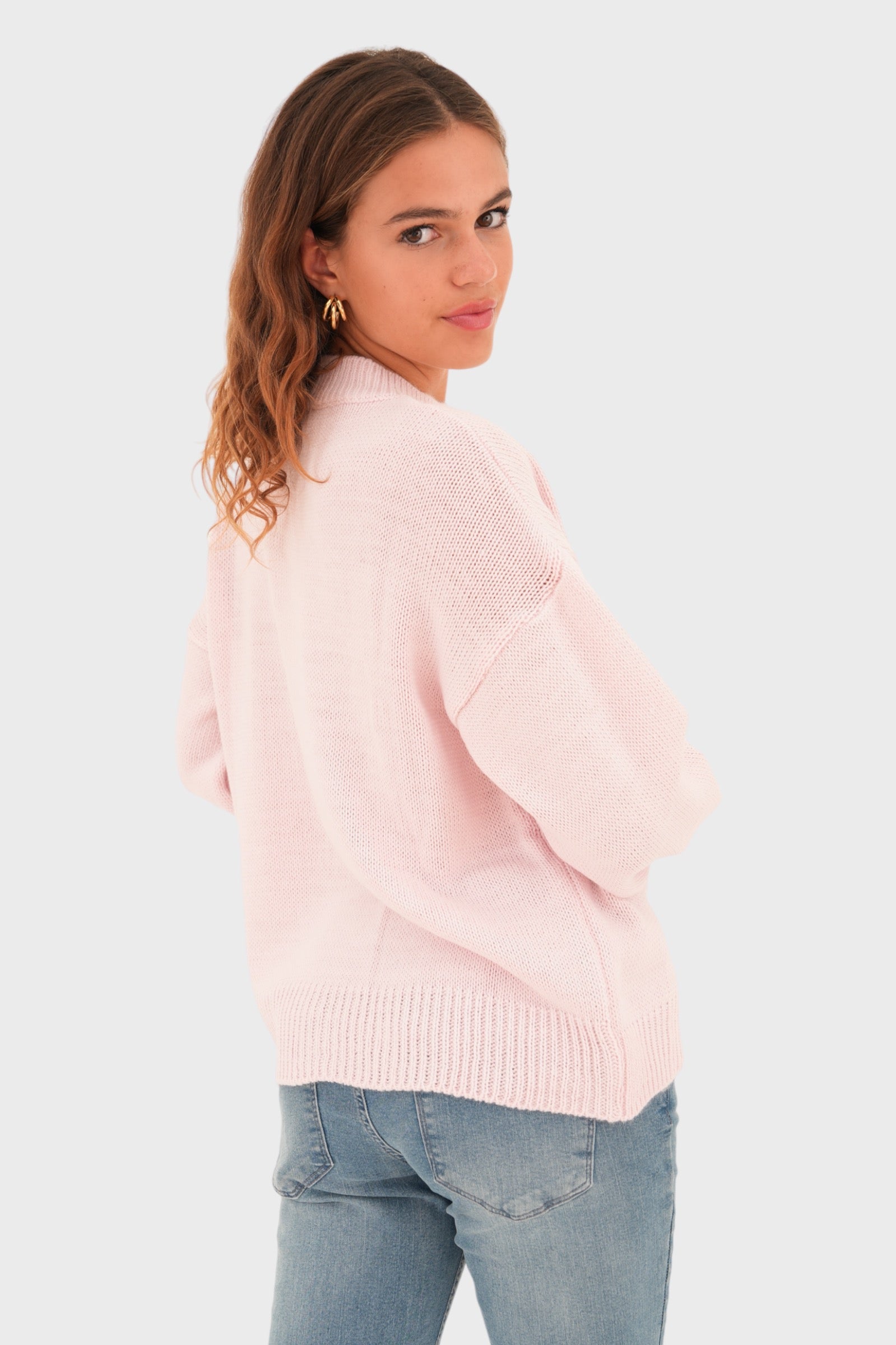 "Bow" sweater light pink