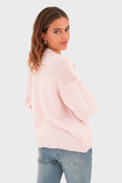 "Bow" sweater light pink