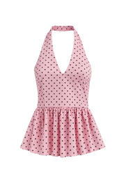 "Dotty" top pink