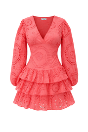 "Lacey" dress coral