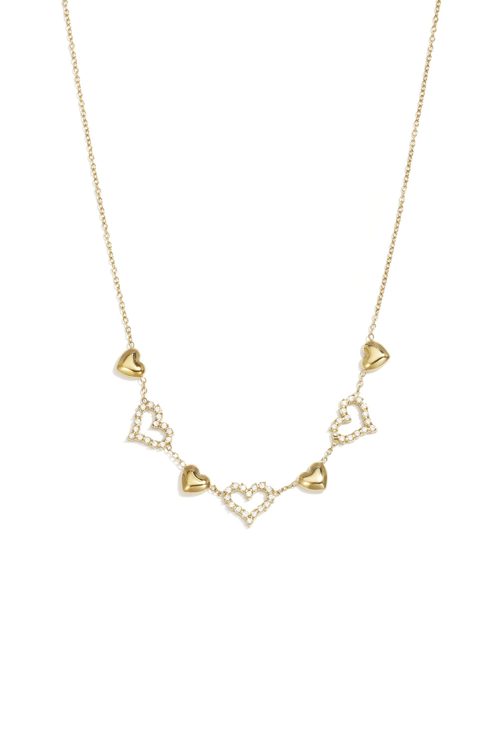 "Shiny" heart necklace