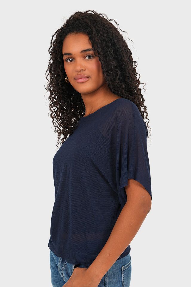 "Sky" top navy