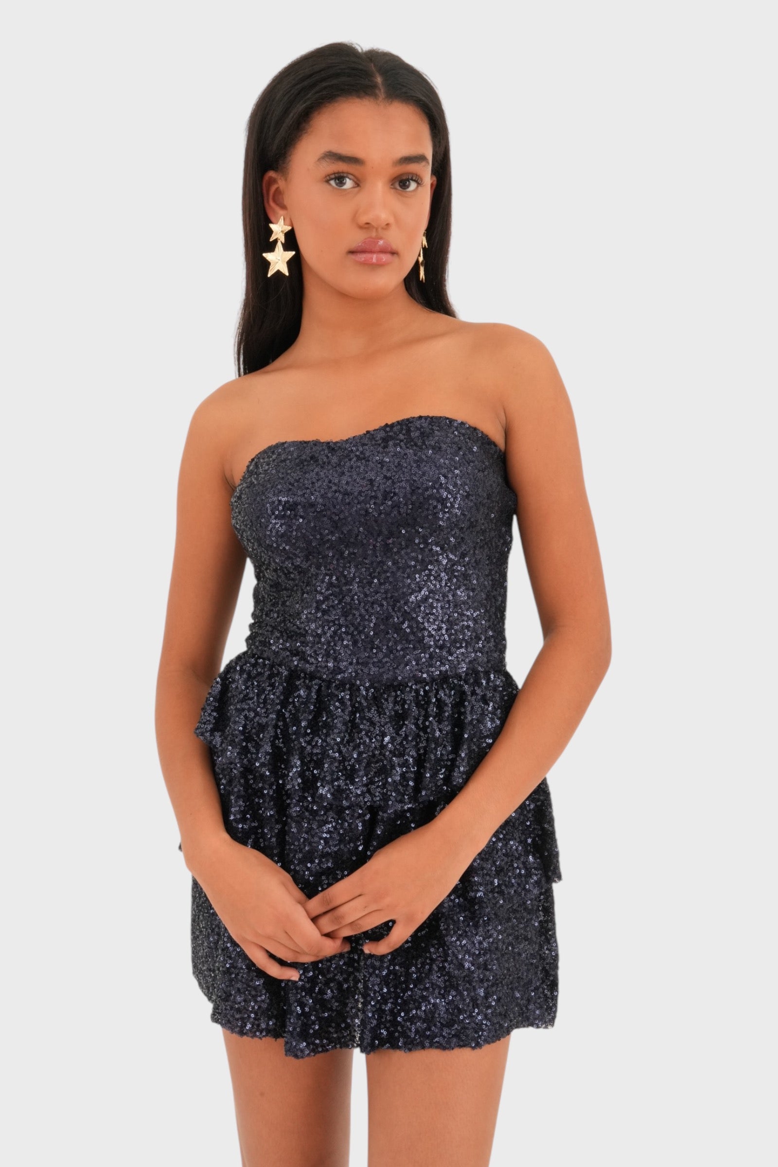 "Nightfall" dress navy