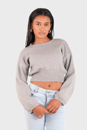 "Soft glow" sweater grey