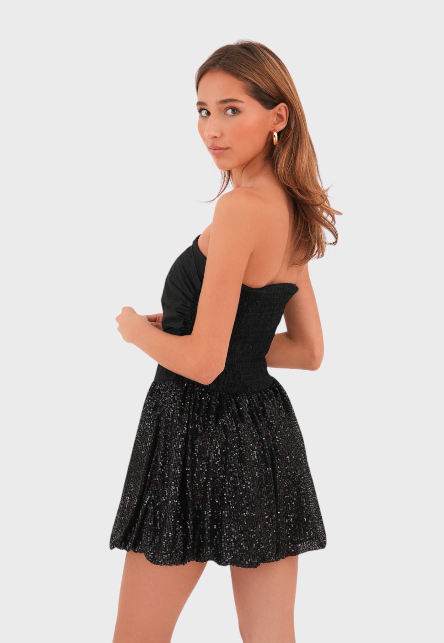 Robe "Sparkle" noire