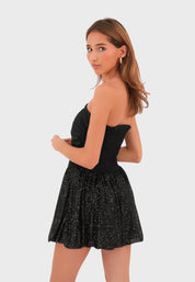 "Sparkle" dress black