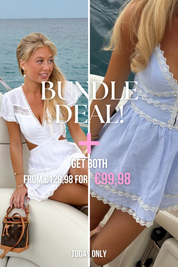 "Ulu Dress Blue + Ivory Dress White" - 10 aug