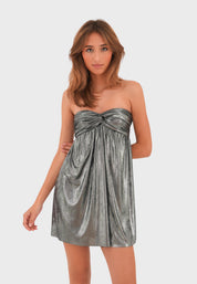 "Shiny" dress silver