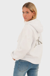 "Rock" hoodie white