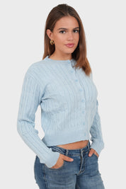 “Lily” cardigan blue