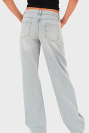 "Loose" low waist jeans light blue