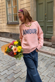 "Amour” sweater pink