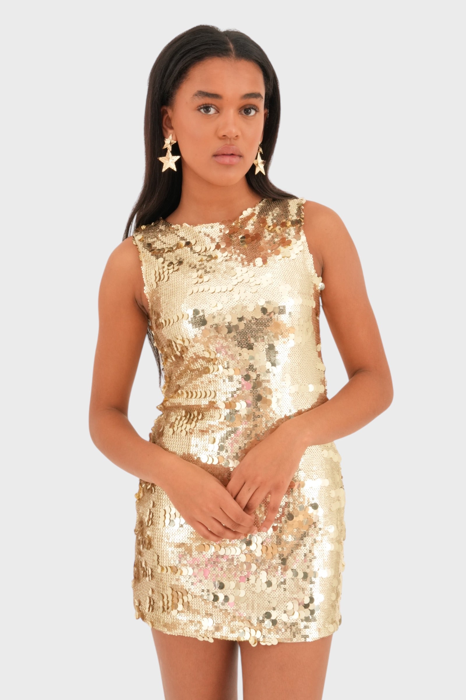 "Going out" dress gold