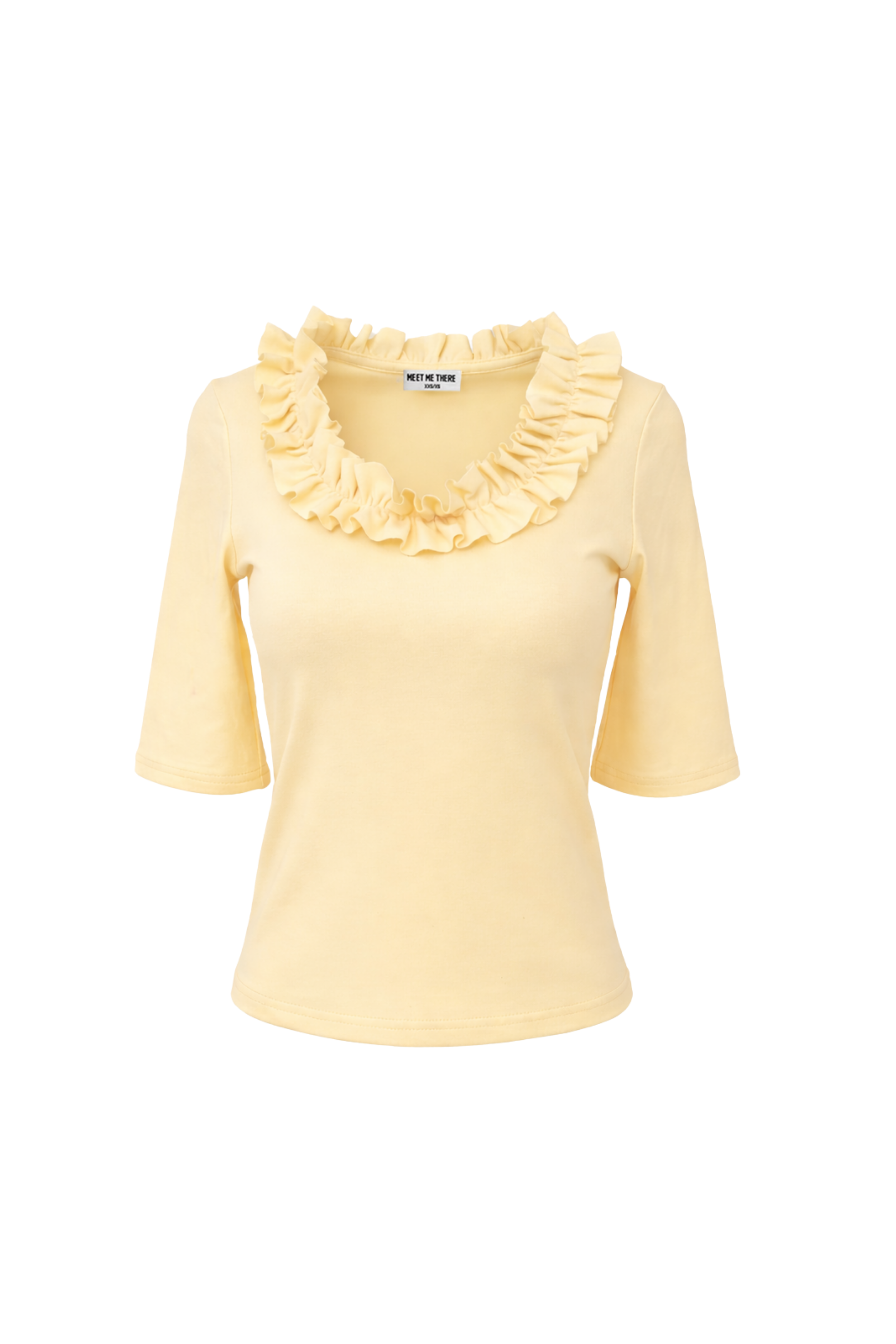 "Ruffle honey" topp gul