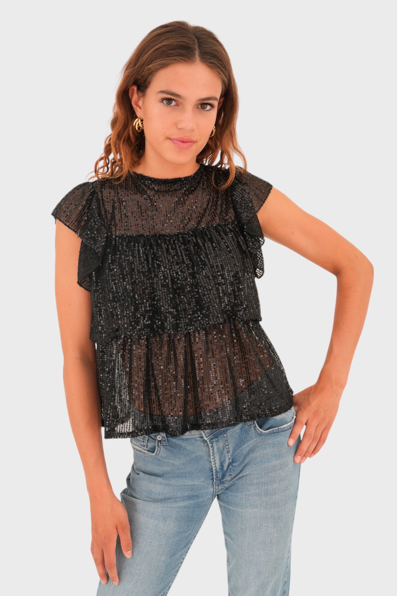 "Lottie" top black