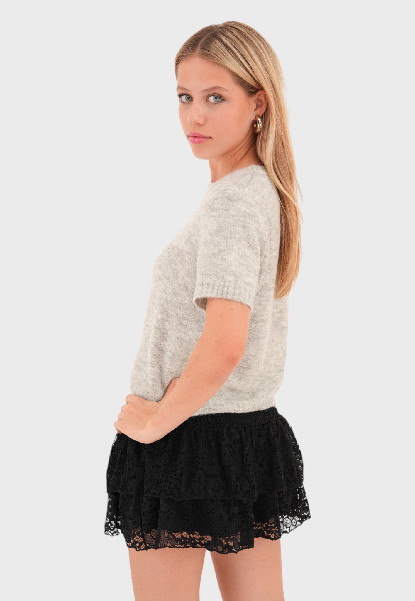 "Lace" skirt black