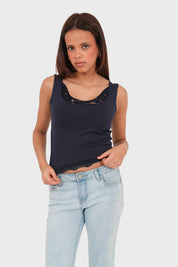 "Anna" top navy