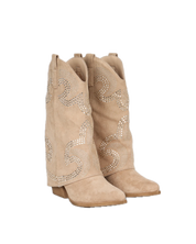 "Rock" boots taupe