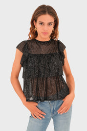 "Lottie" top black