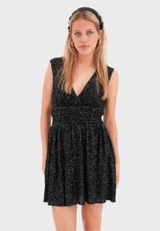 "New York" dress black