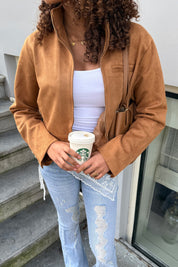 "Sienna" jakke kamel