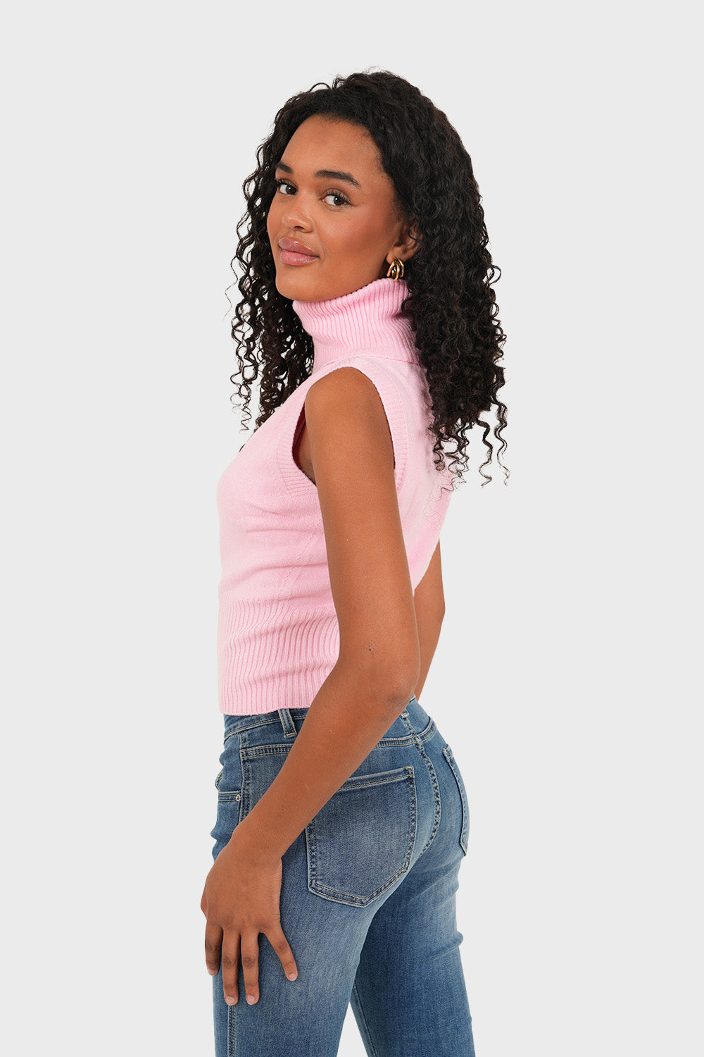 "Casual" top light pink
