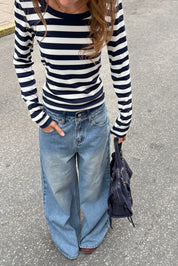 "Casey” wide leg jeans blue